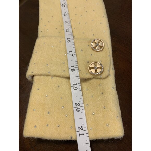 NWT Time Star Butter Yellow Kids 36 Gold Button Pea Coat - Picture 5 of 8